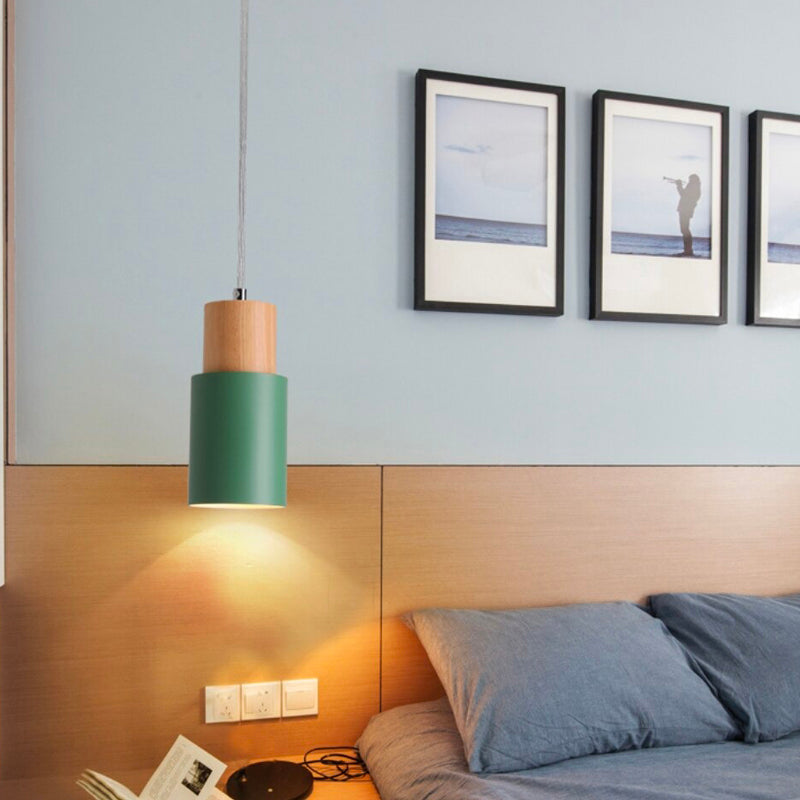 Holz Hängelampe – Nachttischlampe