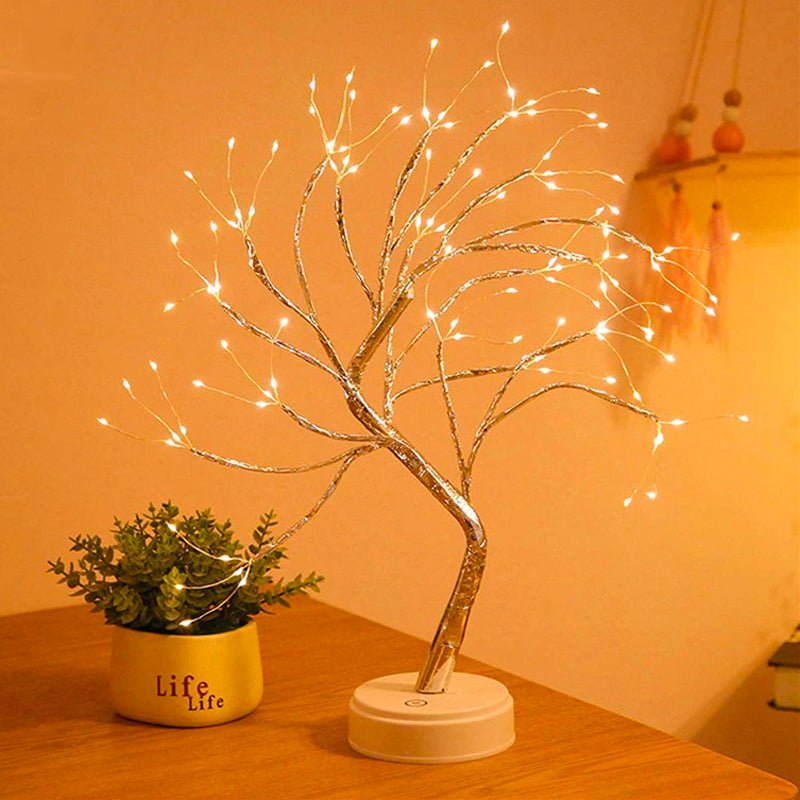 Beleuchteter Baum-Tischlampe
