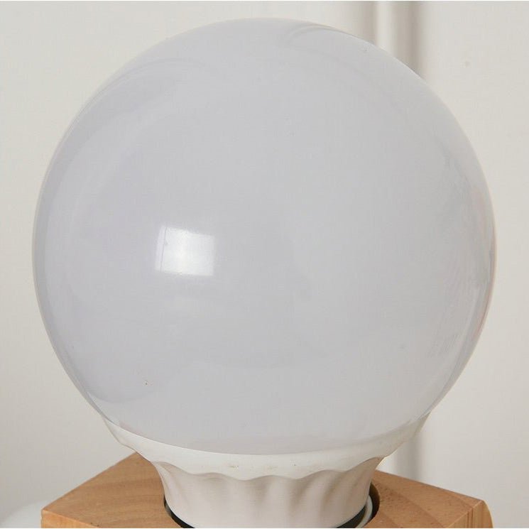 Holz humanoid Tischlampe