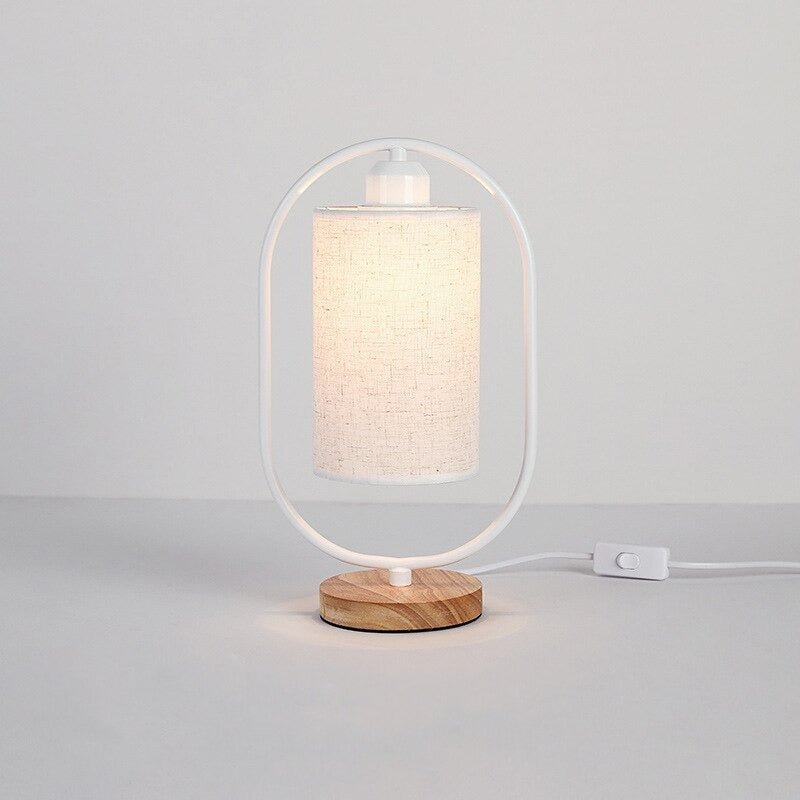 Industrie-Stil Holz Tischlampe