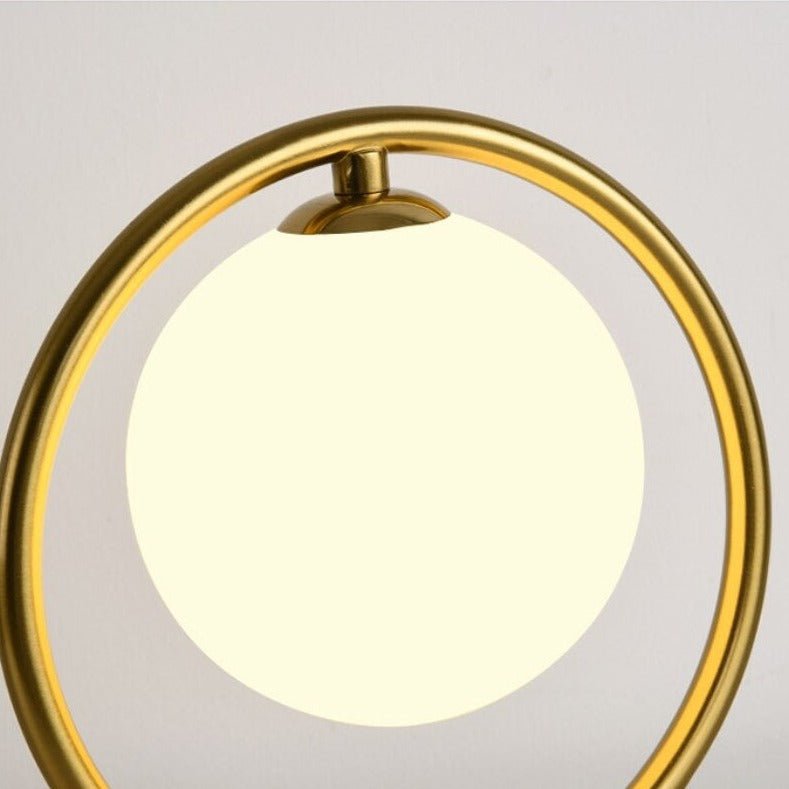 Tischlampe Kugel Metall Gold