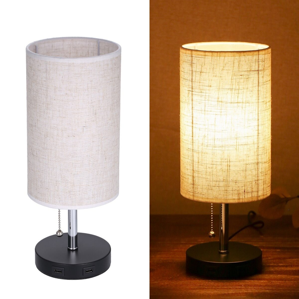 Skandinavisch gestaltete Ladetischlampe