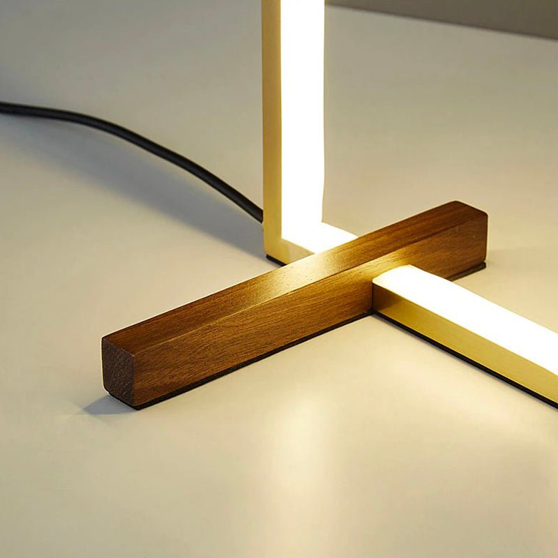 Rechteckige LED Design-Tischlampe