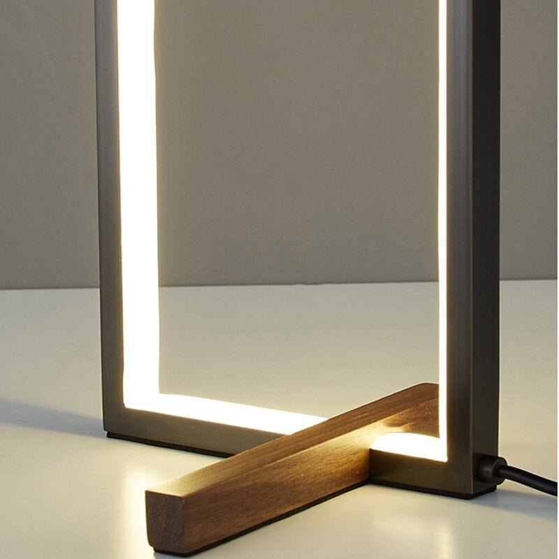 Rechteckige LED Design-Tischlampe