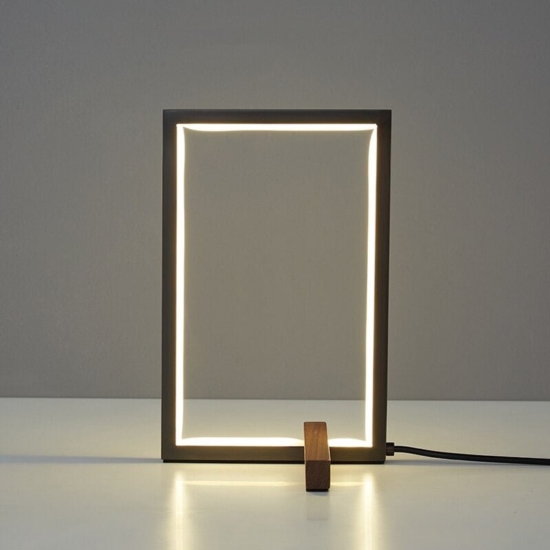 Rechteckige LED Design-Tischlampe