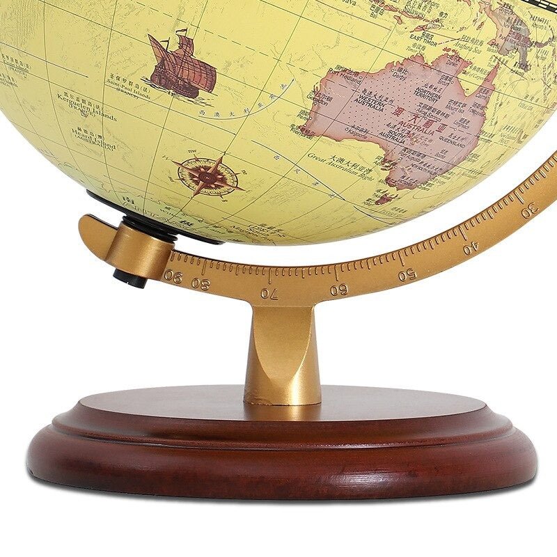 Retro-Design Globus-Tischlampe