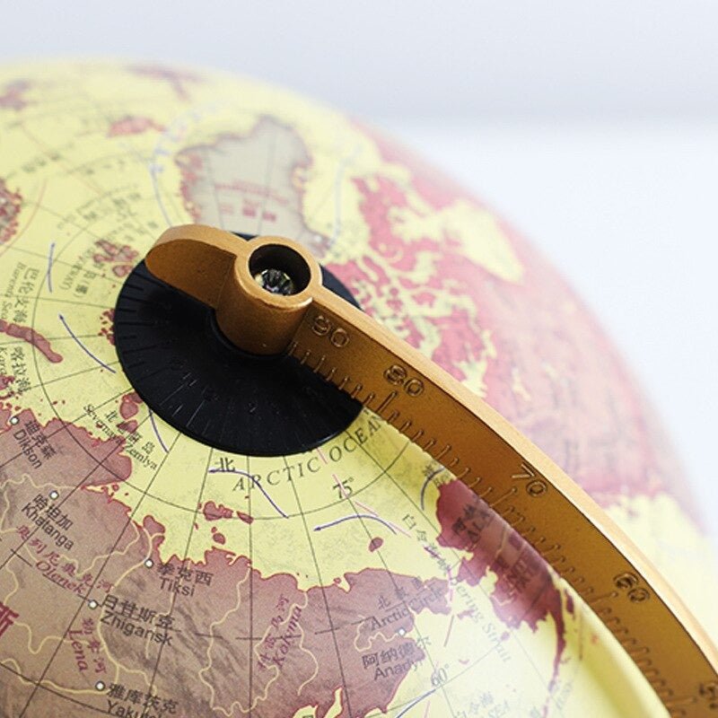 Retro-Design Globus-Tischlampe