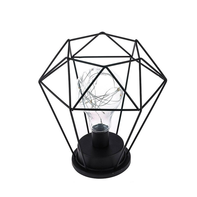 Industrielle Tischlampe mit Batteriebetrieb