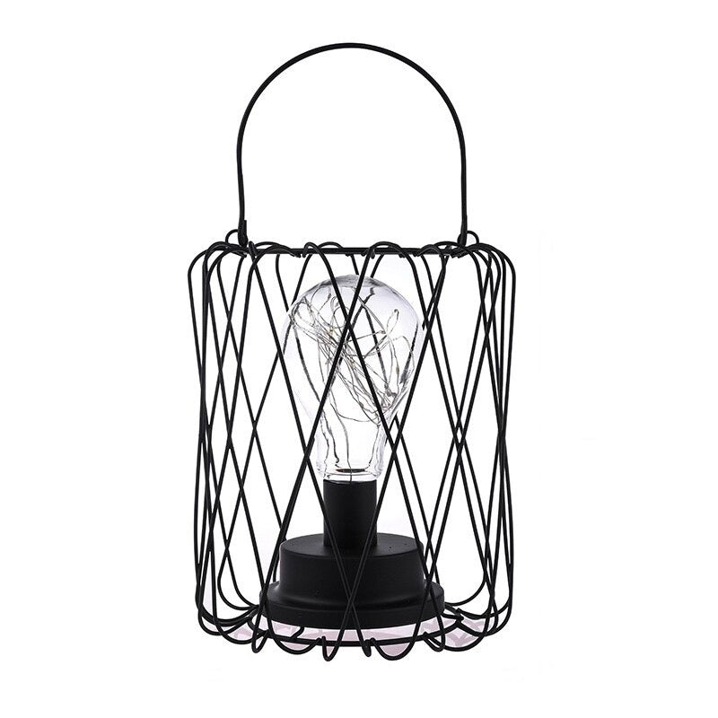 Industrielle Tischlampe mit Batteriebetrieb