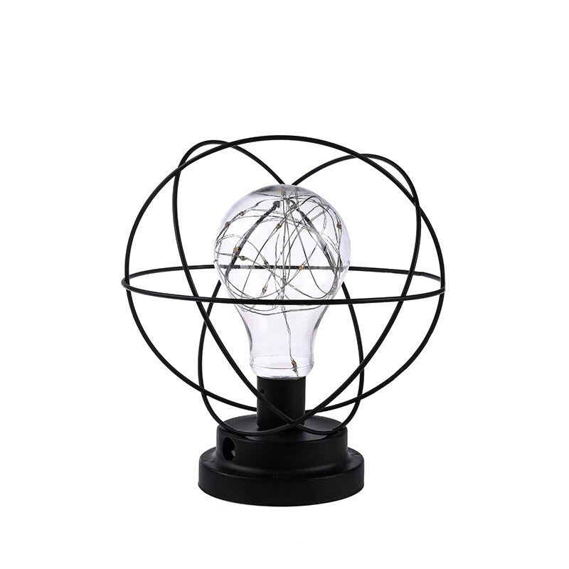 Industrielle Tischlampe mit Batteriebetrieb
