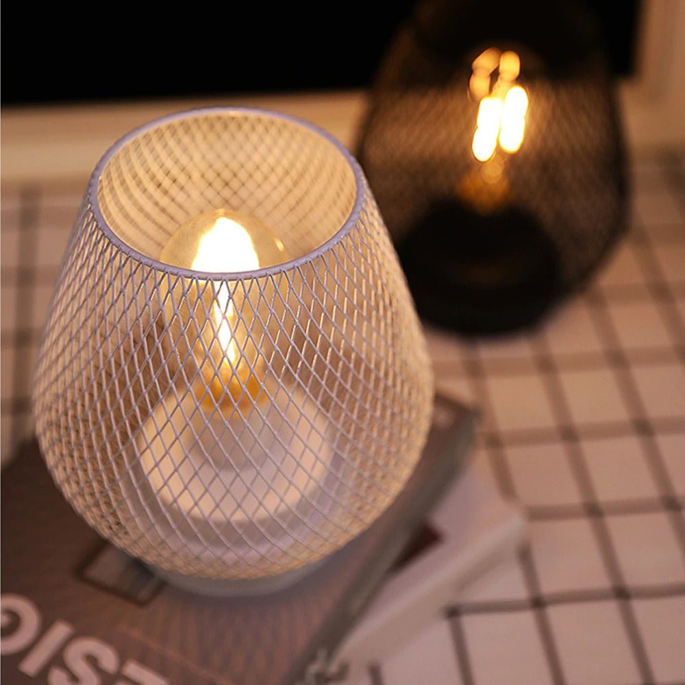 Industrielle Käfig Tischlampe
