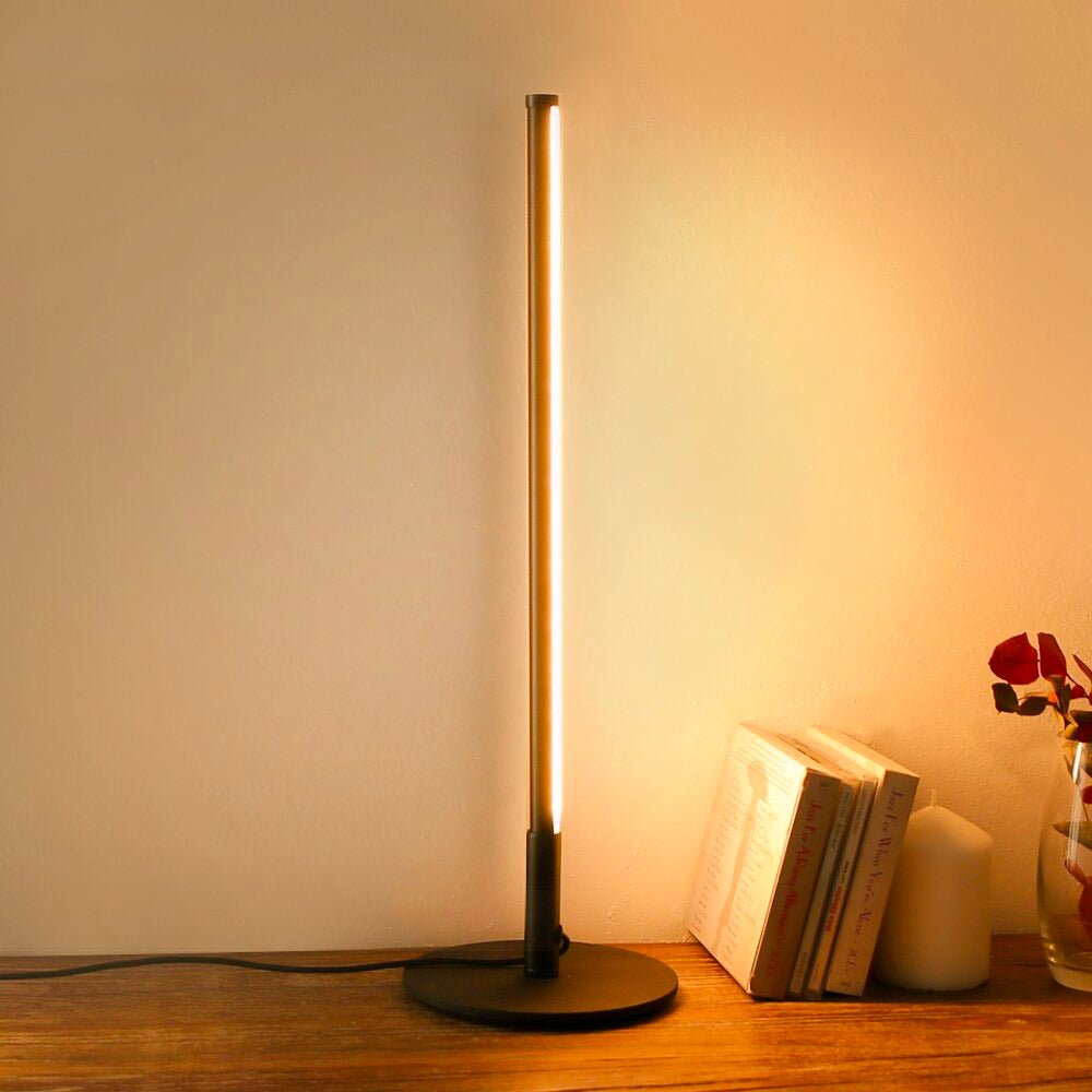 Schwarze LED-Tischlampe