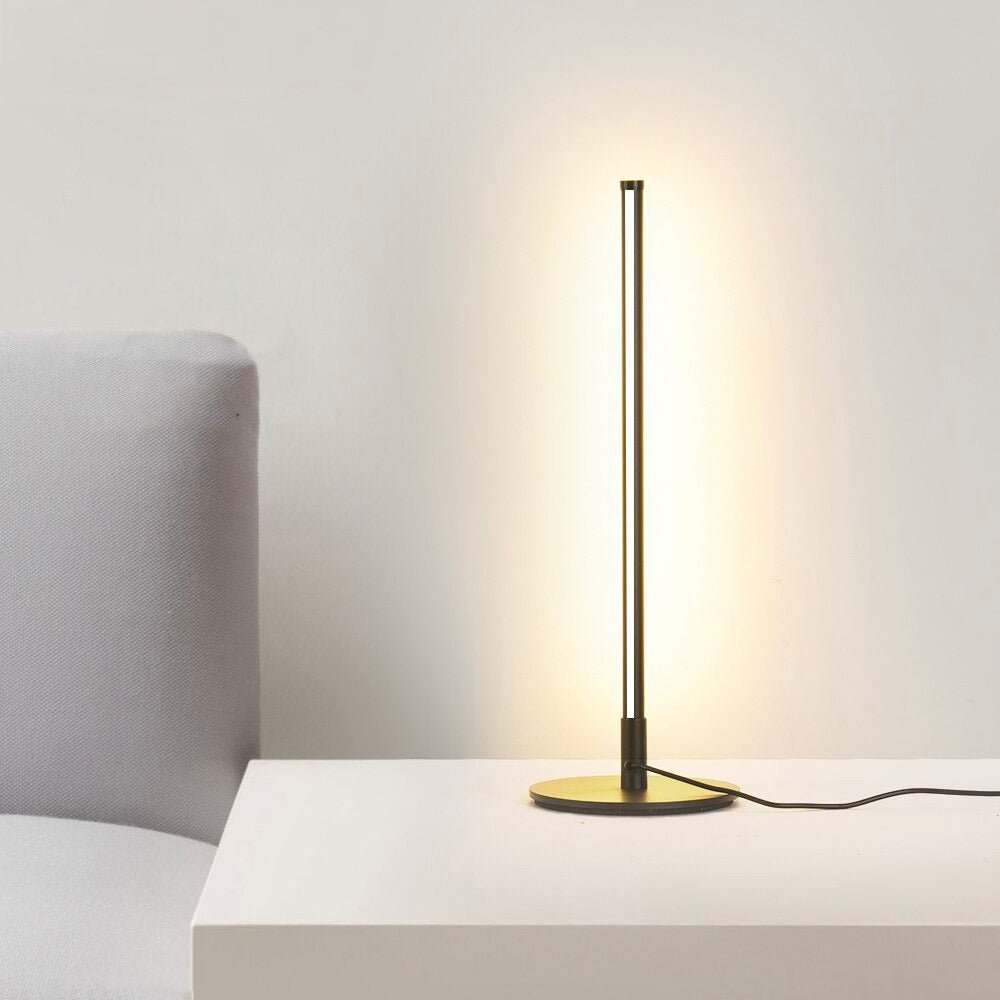 Schwarze LED-Tischlampe