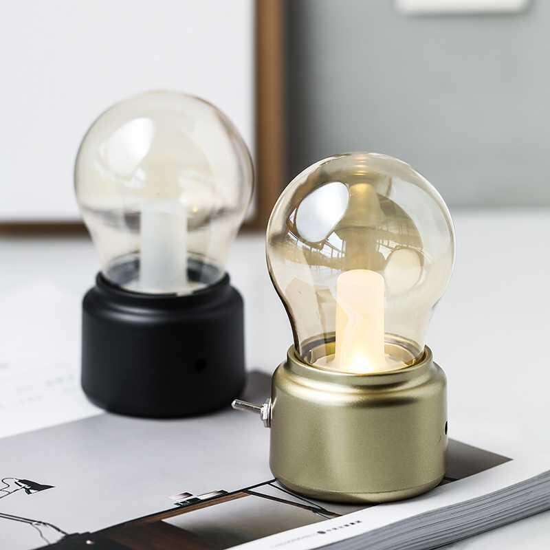 Vintage kabellose Tischlampe