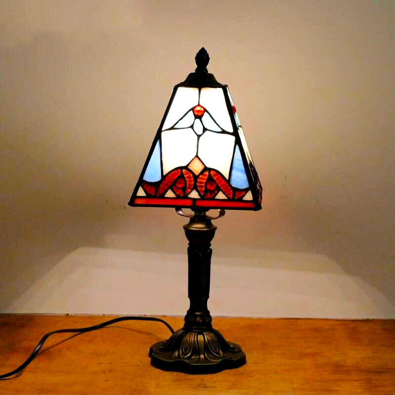 Tischlampe Vintage Tiffany Rot