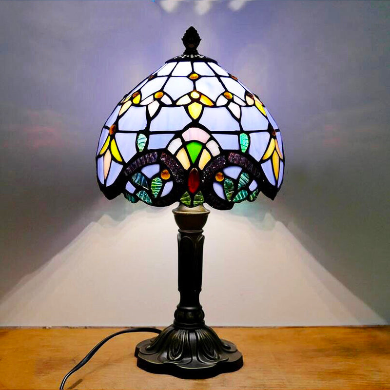 Tischlampe Vintage Tiffany Violett