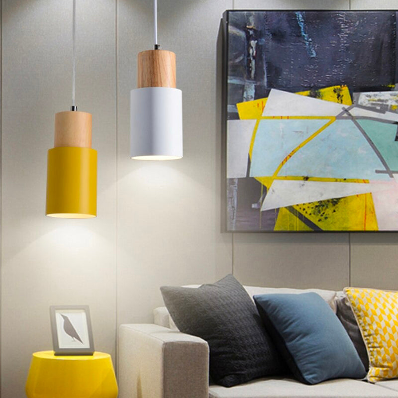 Holz Hängelampe – Nachttischlampe