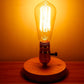 Edison-Tischlampe aus Holz