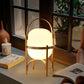 Japanische Holz-Tischlampe