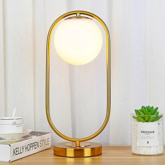 Mondkugel Design-Tischlampe