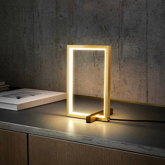 Rechteckige LED Design-Tischlampe