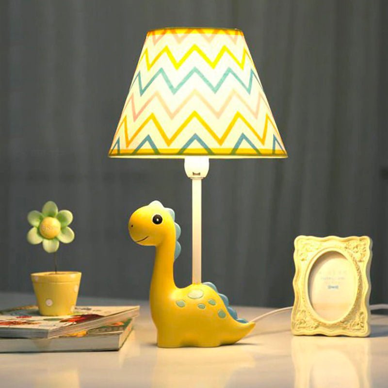 Tischlampe Dinosaurier mit Lampenschirm