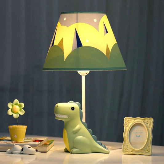 Tischlampe Dinosaurier mit Lampenschirm