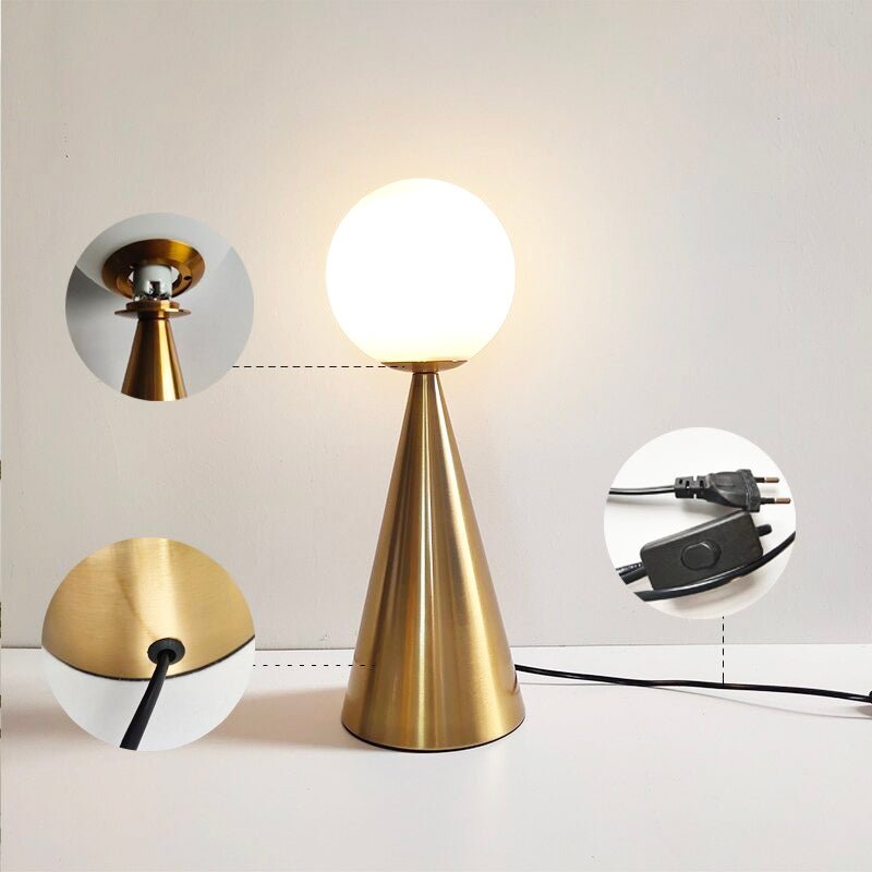 Moderne Goldene Tischlampe