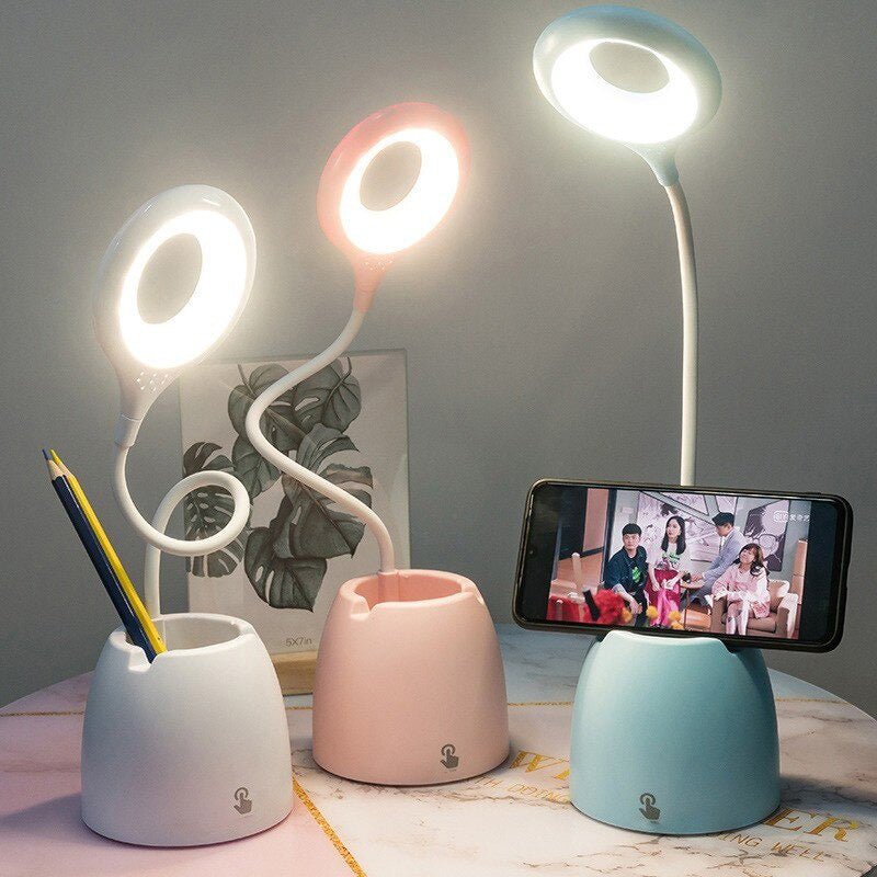 Tischlampe Kinder Topf und Telefonhalter