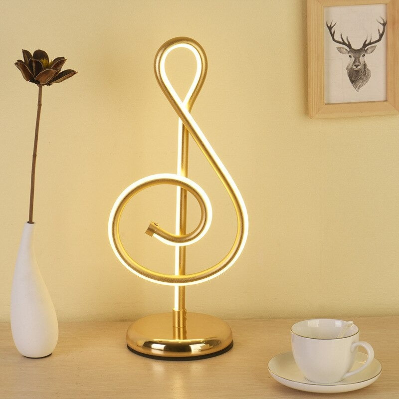 Originale Goldene Noten-Tischlampe