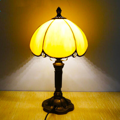 Tischlampe Vintage Tiffany Gelb